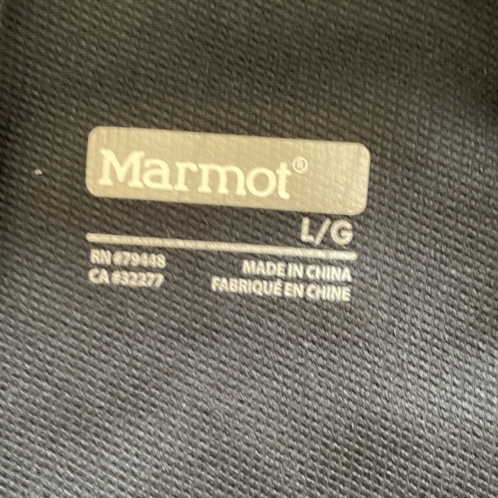 Marmot M3 Softshell Jacket Mens Large Black Great Basin Team 5 Hooded Full Zip - Picture 3 of 10